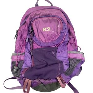 K2 Mini Vintage Daypack Purple Hiking Backpack Womens Outdoors Bag